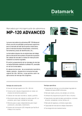 Portada de Marcadora Micropercusion Mp 120 Advanced